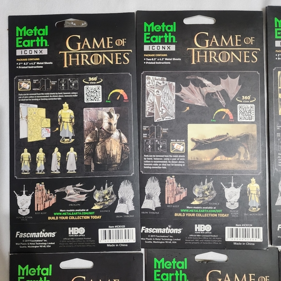 NEW Metal Earth ICONX Kits DROGON ST SIGIL SILENCE IRON THRONE RED KEEP MOUNTAIN - Picture 7 of 9